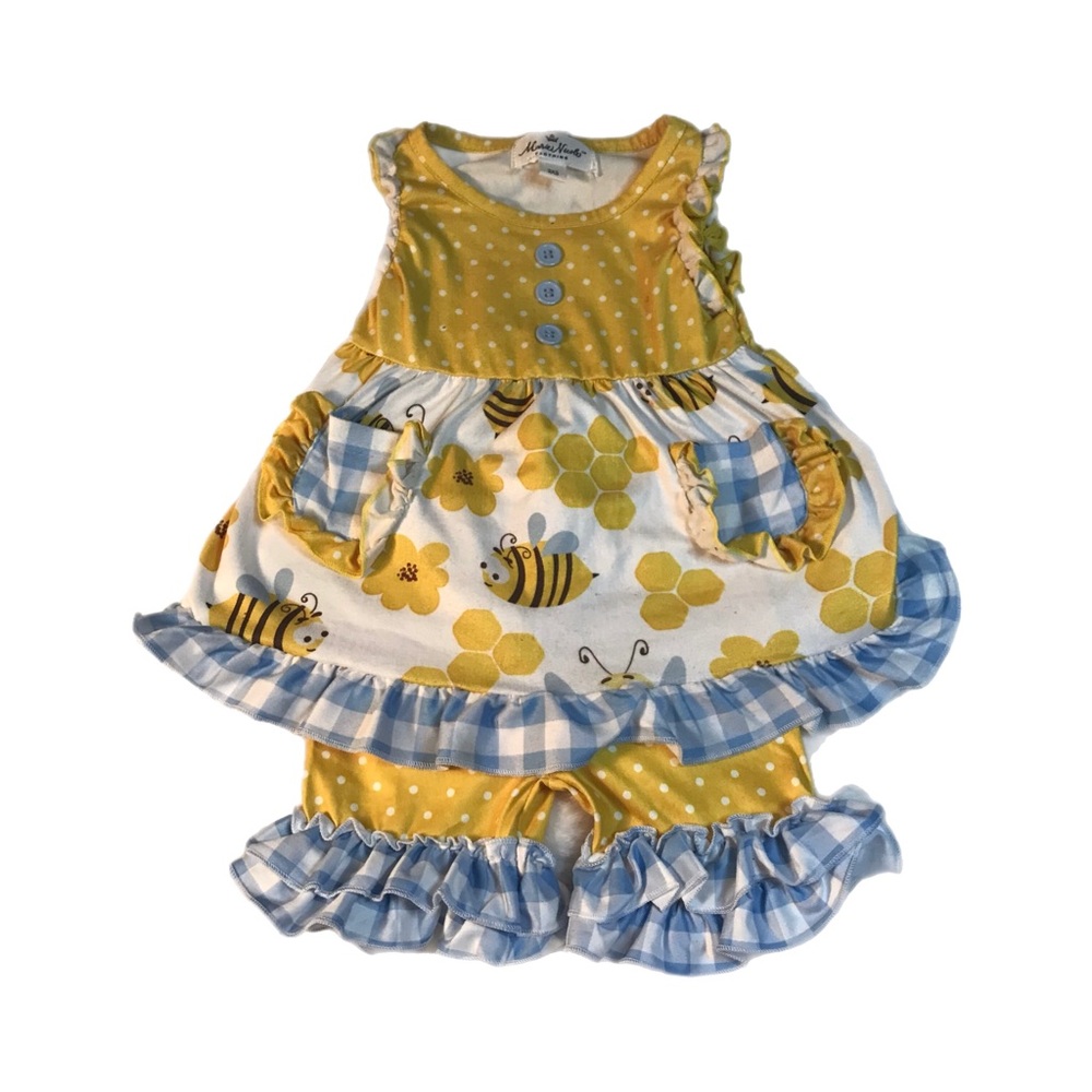 Marie Nicole Baby Girl Outfit Bee Two Piece Dress | Size - 3XS